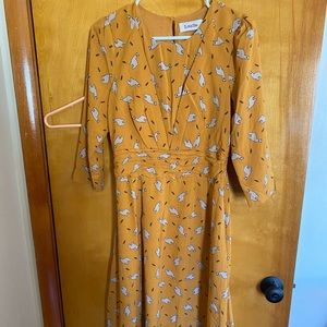 Anthropologie llama dress